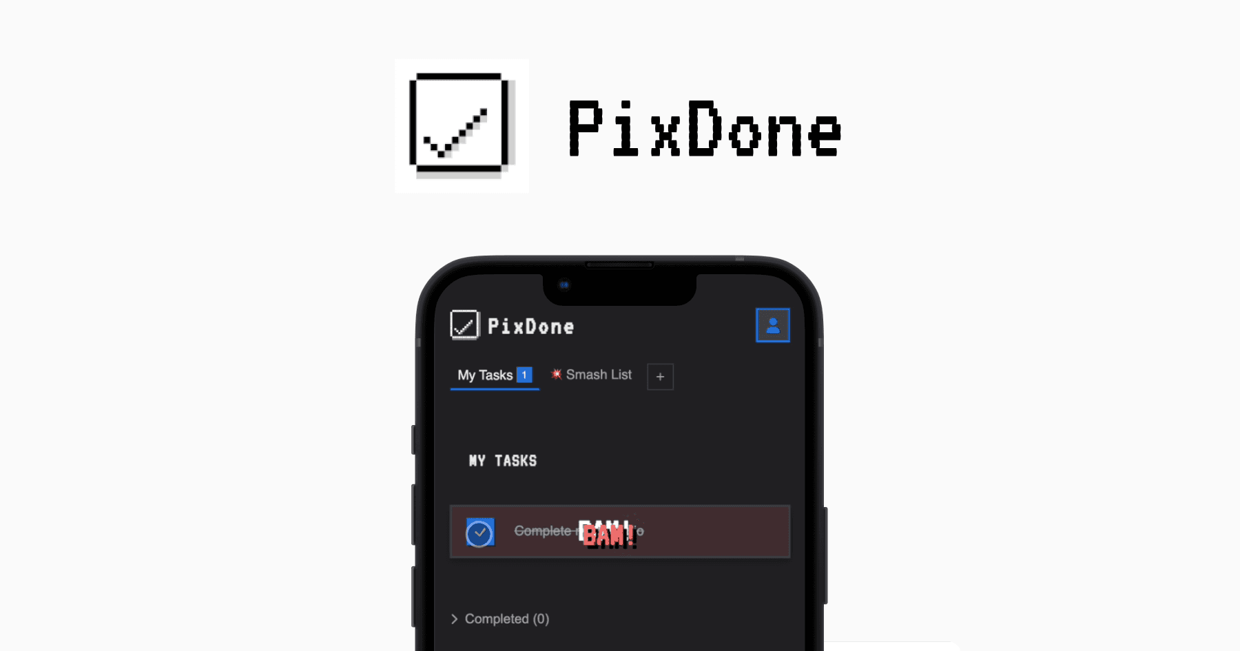 PixDone — app overview with pixel-art task management